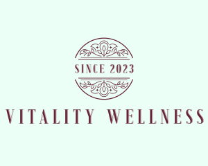 Floral Wellness Beautician logo design