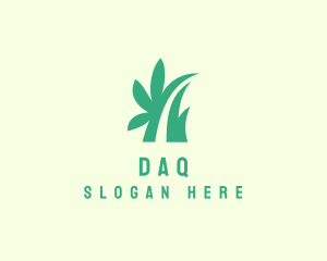 Eco - Organic Leaf Grass logo design