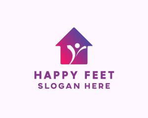 Happy House Owner logo design