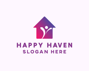 Happy House Owner logo design