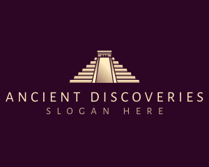 Chichen Itza Pyramid logo design