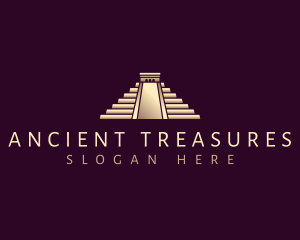 Chichen Itza Pyramid logo design