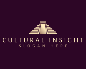 Chichen Itza Pyramid logo design