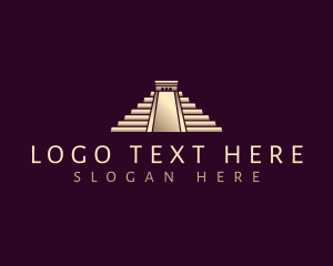 Structural - Chichen Itza Pyramid logo design
