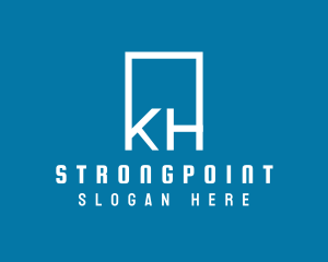 Business Letter KH Monogram Logo