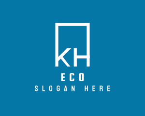Letter Di - Business Letter KH Monogram logo design