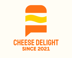 Cheeseburger Delivery Chat logo design