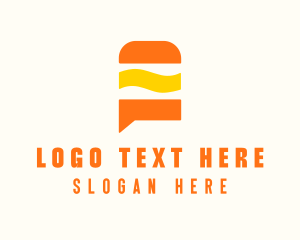 Dining - Cheeseburger Delivery Chat logo design