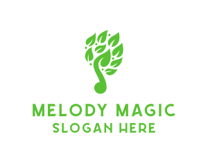 Songs - Green Leaf Music logo design