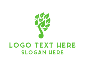 Green Leaf - Green Leaf Music logo design