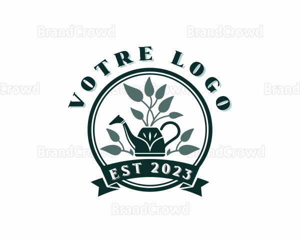 Landscaping Watering Can Logo