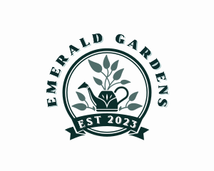 Landscaping Watering Can logo design