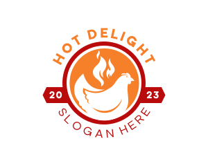 Spicy Fire Chicken logo design