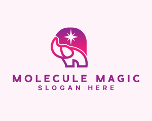 Magical Elephant Star logo design