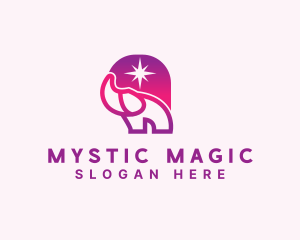 Magical Elephant Star logo design