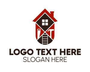 Construction House Tools  Logo
