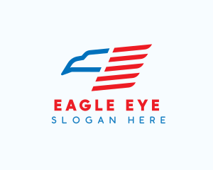 American Eagle Flag logo design