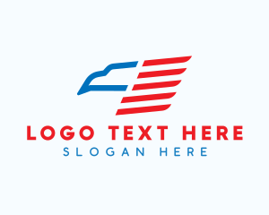 Politics - American Eagle Flag logo design