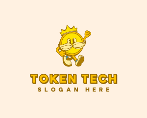 Token - King Coin Currency logo design