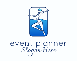 Athletic Swimming Performance  Logo