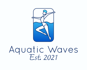 Swimming - Athletic Swimming Performance logo design