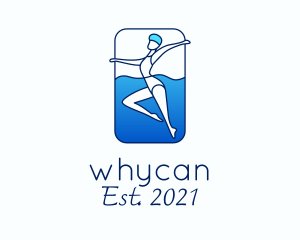 Aquatic Sports - Athletic Swimming Performance logo design
