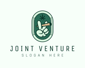 Joint - Marijuana Smoking Weed logo design