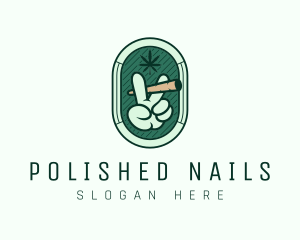 Marijuana Smoking Weed logo design