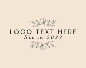 Wedding Planner - Eco Floral Perfume logo design