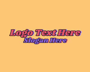 Wordmark - Seventies Retro Hippie logo design