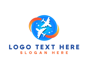 Leave - Airplane Travel Trip logo design