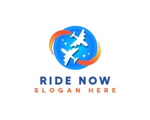 Airplane Travel Trip logo design