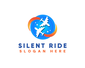 Airplane Travel Trip logo design