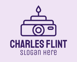 Violet - Film Projector Cake logo design