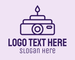 Violet - Film Projector Cake logo design