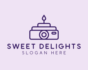 Film Projector Cake  logo design