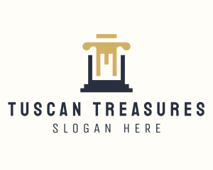 Tuscan - Finance Column Foundation logo design