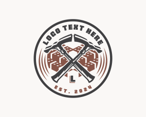 Tool - Masonry Hammer Demolition logo design