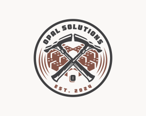 Masonry Hammer Demolition logo design