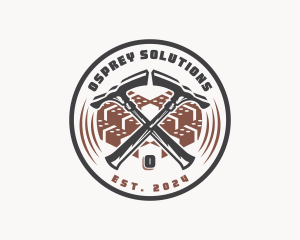 Masonry Hammer Demolition logo design