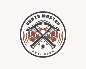 Masonry Hammer Demolition logo design