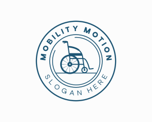Wheelchair - Medical Disability Wheelchair logo design