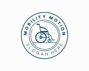 Disability Wheelchair Hospital logo design