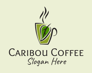 Organic Hot Coffee logo design