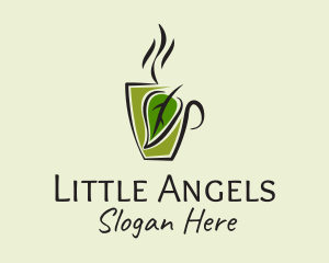 Caffeine - Organic Hot Coffee logo design