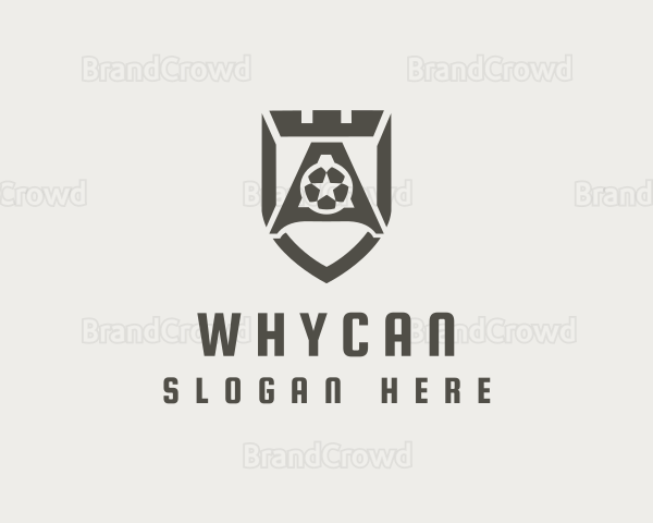 Soccer Shield Castle Logo