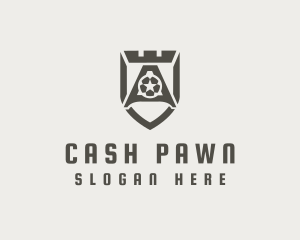 Pawn - Soccer Shield Castle logo design