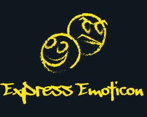 Emoticon - Happy Angry Emojis logo design