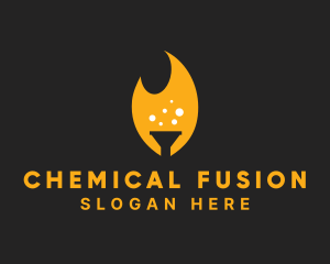 Chemistry - Flame Chemistry Funnel logo design