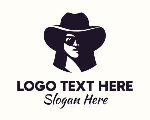 Cowgirl - Fashion Accessories Overcast Person logo design